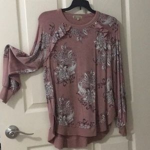 DEMOCRACY Ruffled Sweater